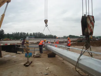 18M 25M Lighting Round Taper Steel Pole