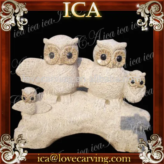 Garden white marble eagle stone sculpture