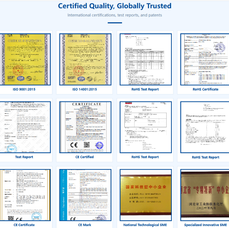 ANJIA Group ISO 9001 ISO 14001-Zertifizierungen für die Herstellung von geknoteten Feldzäunen