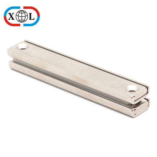 Rectangular Neodymium Magnet with Steel Channel