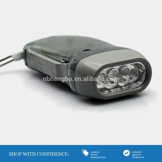 top sales black manual dynamo torch light key rings
