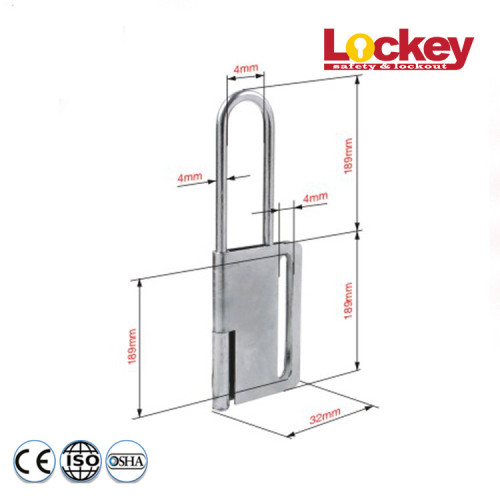 Metalen 4 hangslot Vergrendelende vlinder Tamper Lock Hasp