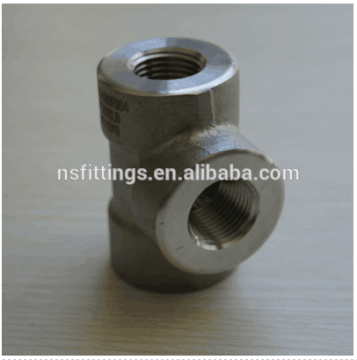 A516 GR65/70 F55 A182 F304/304L F316L F317L NPT CL3000 tee ASME B16.11