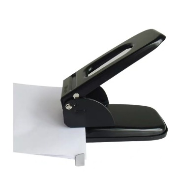 High-Quality Metal Black 2-Hole Punch for 60 Sheets - Accurate and Heavy Duty