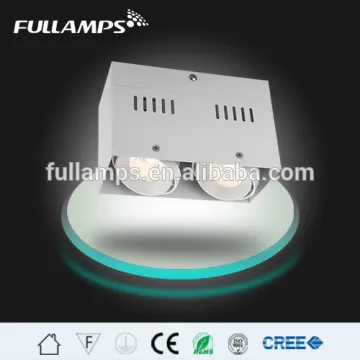 Fullamps double head 2*10W cob led ceiling grille light sharp cob chip led friend driver lens diffuser spot light grille light