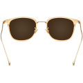 Round Retro Titanium Sunglasses