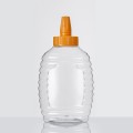 16 oz de botellas de compresión de miel de plástico transparente recargable