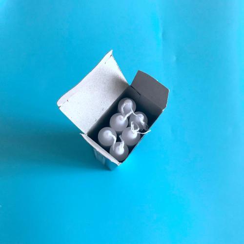 Black-out Box Packing White Household Candles for Malaysia