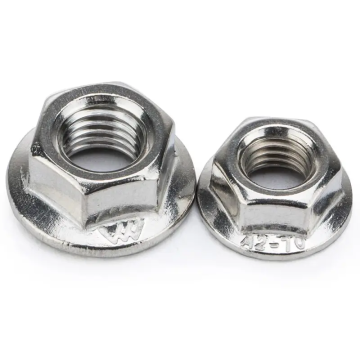 Custom M4 M12 galvanized steel Hex Flange Nut