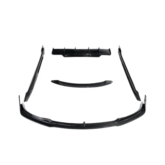 Vorstein Style Carbon Fiber Front Lip, Side Skirts, and Rear Diffuser Kit for Tesla Model 3 Wide Body