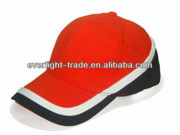100% cotton promotional baseball cap with combination band