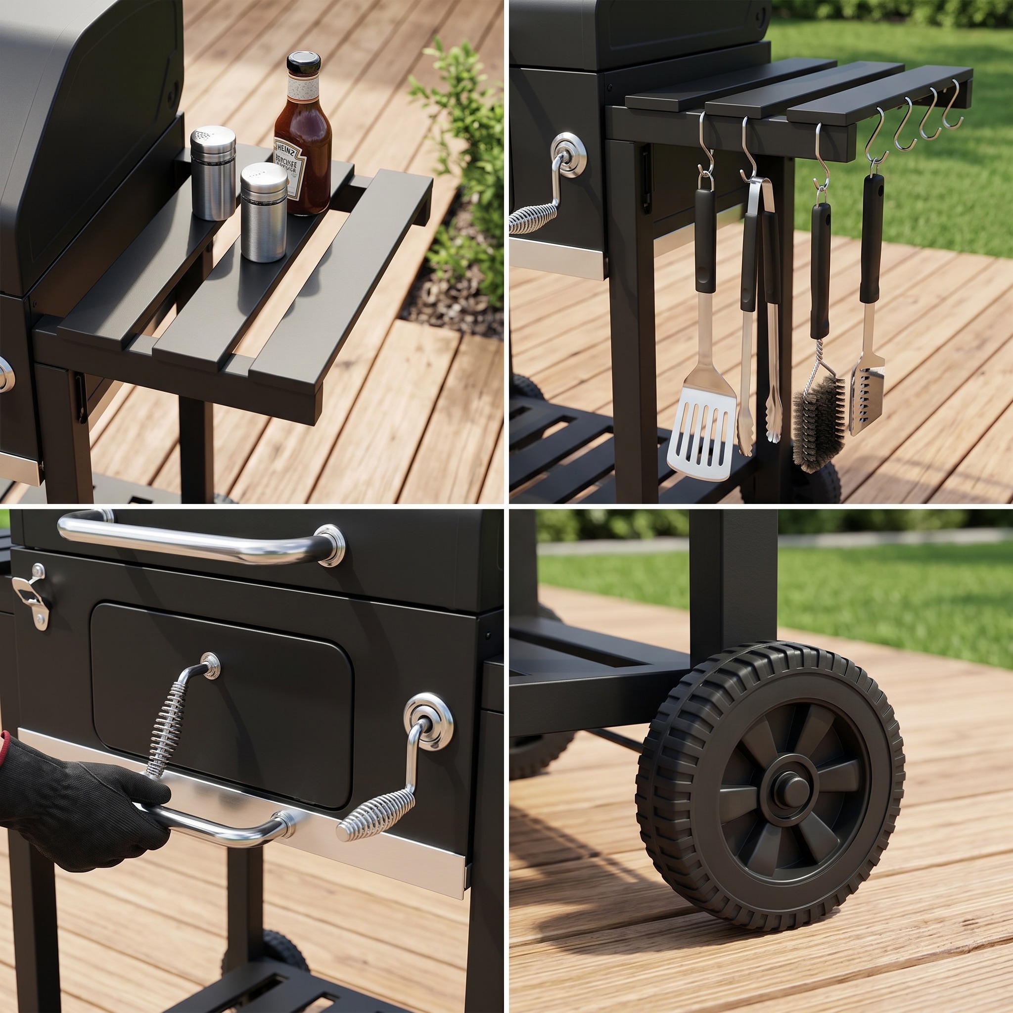 Backyard cooking charcoal grill