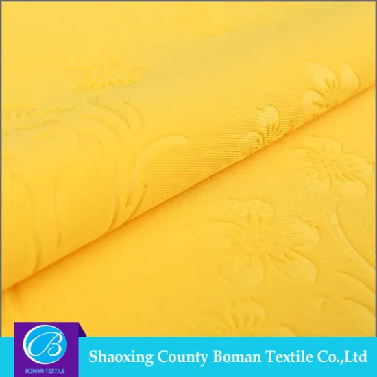 Textile supplier High quality Elegant Elastic black embossed fabric