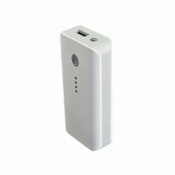 Power bank with 5,200mAh capacity and a bright LED light