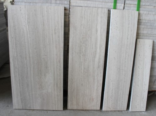 Chinese White Wood Vein Marble Tile (Sepeggiante White Marble)