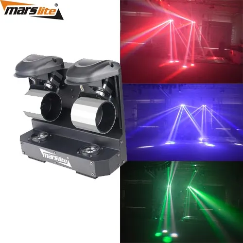 High quality led double roller scanner stage bar DJ light 2pcs 10w RGBW led light
