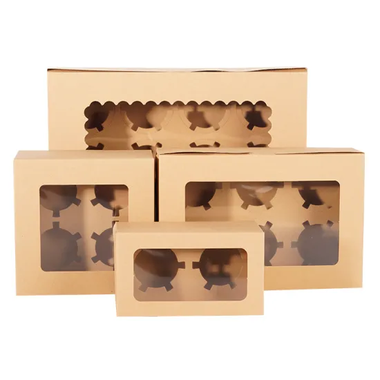 Kraft Paper Box with Window for Picnic Food Packaging
