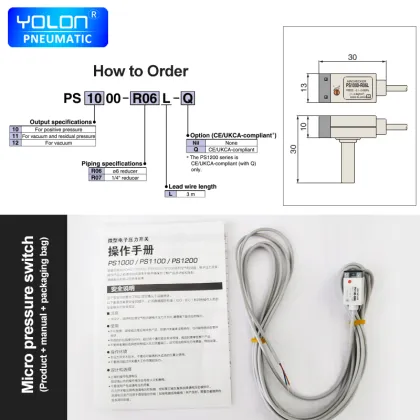SMC Electronic Miniature Pressure Switch for Air and Vacuum