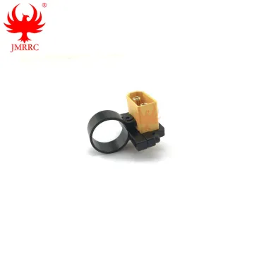 CNC Aluminum Alloy XT90 Connector Holder Fixture Deck Mount Fixing Seat Fixed Supply for DIY FPV Drones for 18mm pipe Clamp