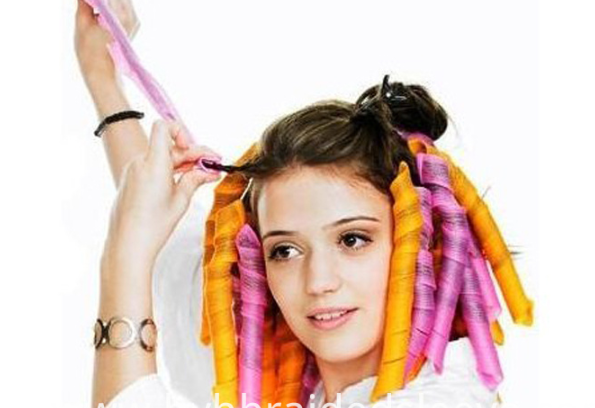 Braided curling hair band portable