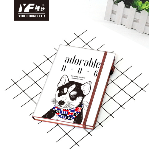 China Custom adorable pug PU hardcover notebook Factory