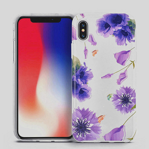 customized tulipa petunia phone case for iphone X cover