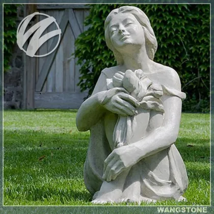 Little girl garden statues