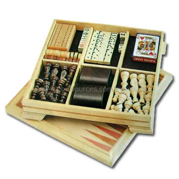 International Wooden Casino Set with Size of 30 x 30 x 7.0cmNew