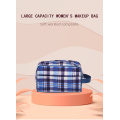 Tweed makeup bag Portable makeup bag