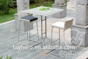 GW3109 outdoor bar set furniture stainless steel