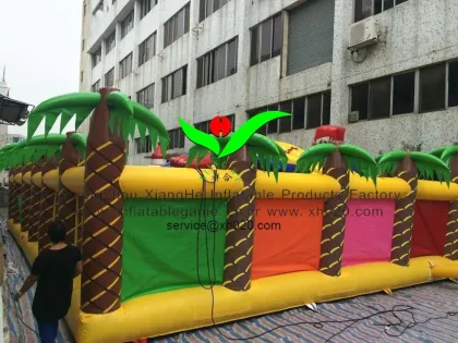 Fun Land plane Theme Inflatable Fun City CE Commercial factory price