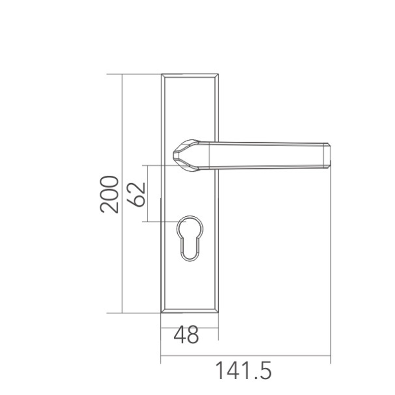 Stainless steel door lock