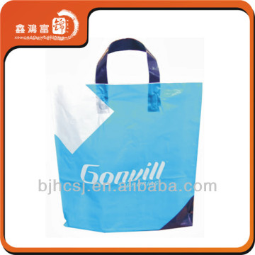 Custom Soft Loop Handle Plastic Bag For Clothing