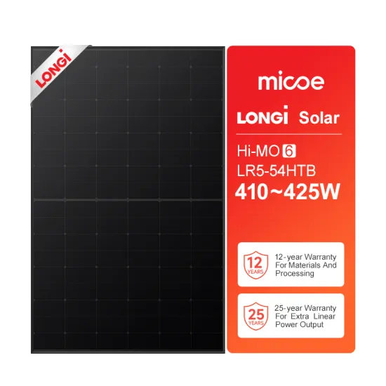 Cost of Longi Full Black Solar Panels: 410W, 415W, 420W, and 425W Industrial Solar Panels