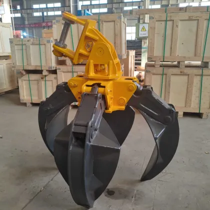 China Hydraulic Orange Peel Grapples for Excavators and Trucks