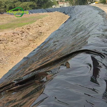UV black woven pool liner for fish farming