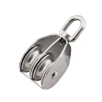 Double Pulley Block Swivel Eye Wire Rope Rigging for Sailboats