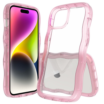 Shockproof TPU และ PC โปร่งใสเคสเคสด้านหลังโปร่งใสสำหรับ iPhone 15