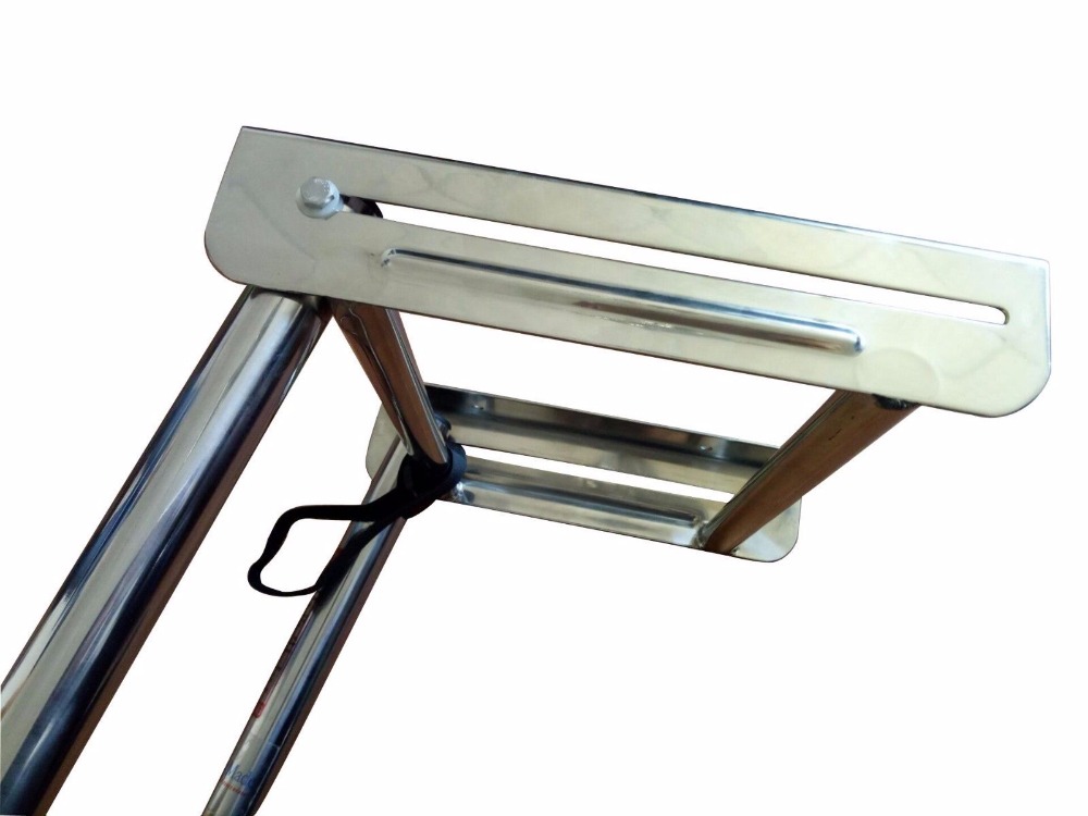 3 Steps Pulley Stainless Steel Under Platform Ladder for boat accessories marine