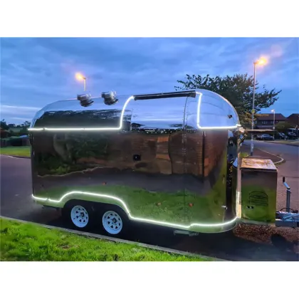 CDSJ Airstream Camping Trailer Pizza Truck BBQ Kitchen for Sale