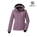 Chaqueta aislante para mujer con capucha extraíble