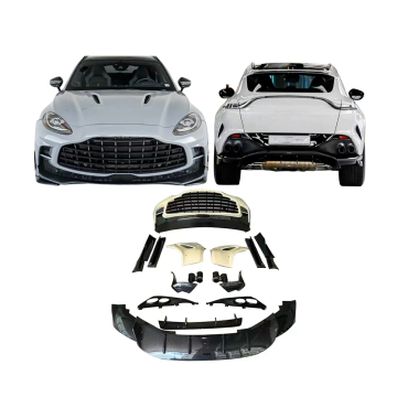 Fibra de carbono seca Fibra delantera delantera y trasera Kit de spoiler de spoiler para Aston Martin DBX 707