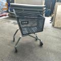 Plastic Shop Cart European Plastic Supermarket Shopping Trolley Factory