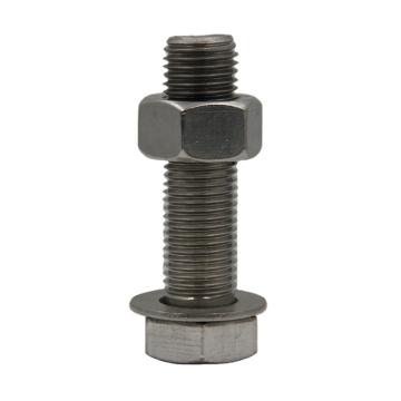 Hexagon hex stainless steel bolts and nuts for flanged fittings