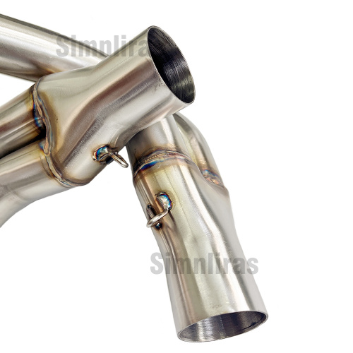 Motorradauspuff für Suzuki Hayabusa Black 08-23 Schalldämpferableitungsschlupf am System