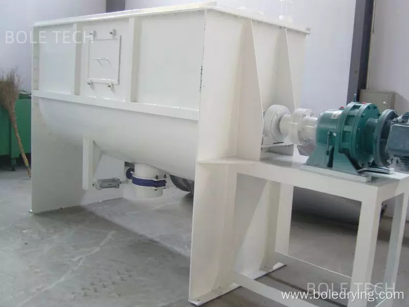 Fertilizer horizontal ribbon mixer powder mixing machine