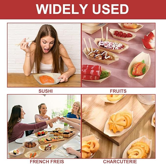 Ship-shaped disposable dinner plates