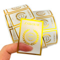 Pegatinas de lámina de oro transparentes
