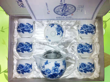 Bone China in Glaze Decal Tea Set (6615-008)