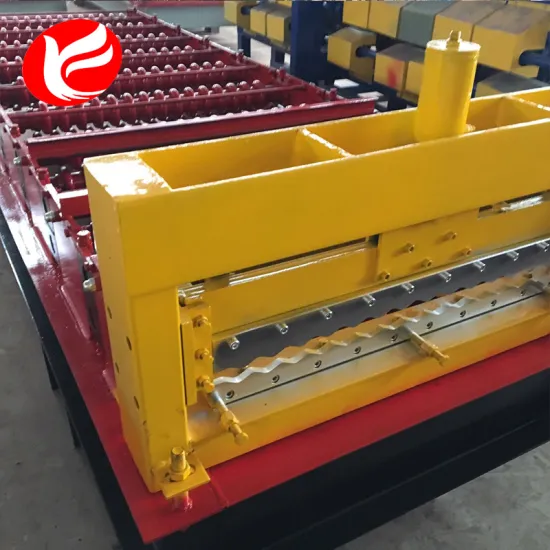 Iron color steel roof sheet corrugated rolling machine